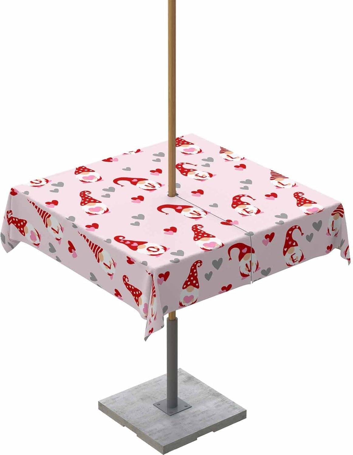 Valentine's Day Waterproof Tablecloth - Romantic Pink
