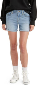 Women's Mid Length Shorts Soft Clean White 32 - Slim Fit Summer
