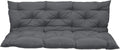 Outside Benches Cushion with Backrest 40 x 70in Dark Grey - Waterproof