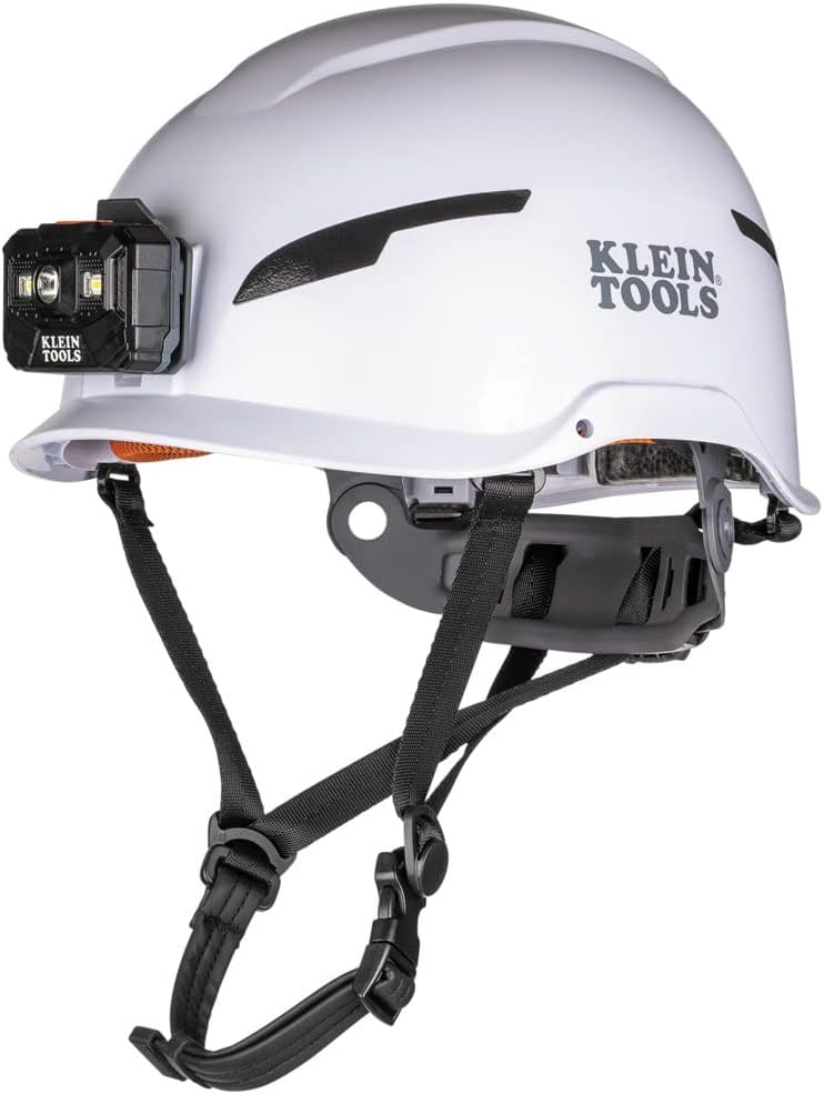 Klein Tools Type-2 Safety Helmet with Built-in Rechargeable Headlamp
