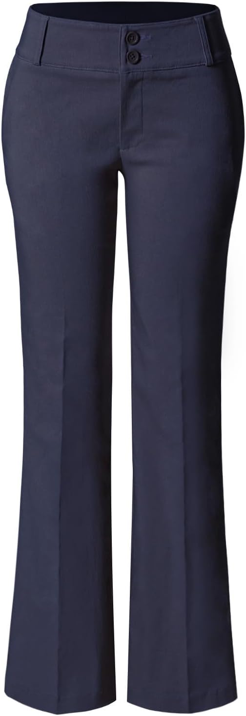 Ultra Stretch Comfy Bootcut Dress Pants for Work and Office