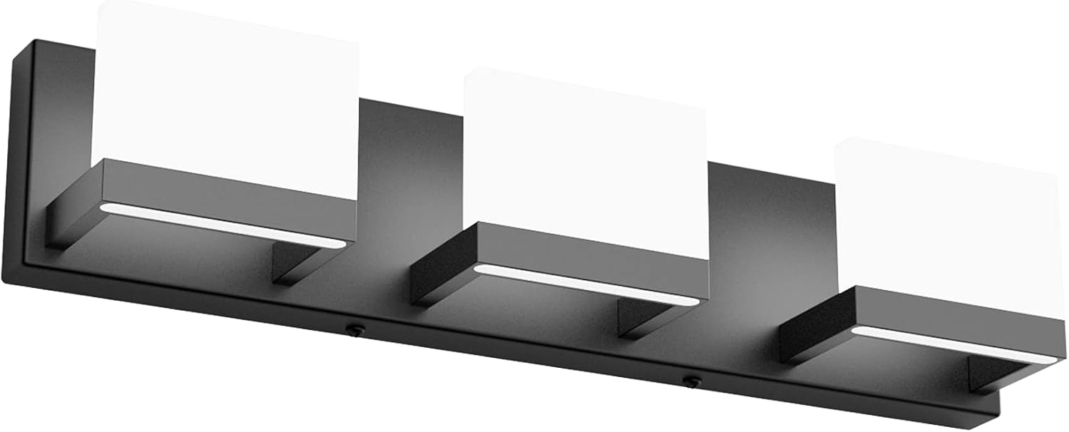 Tipace Black LED Vanity Lighting Fixture for Modern Bathrooms