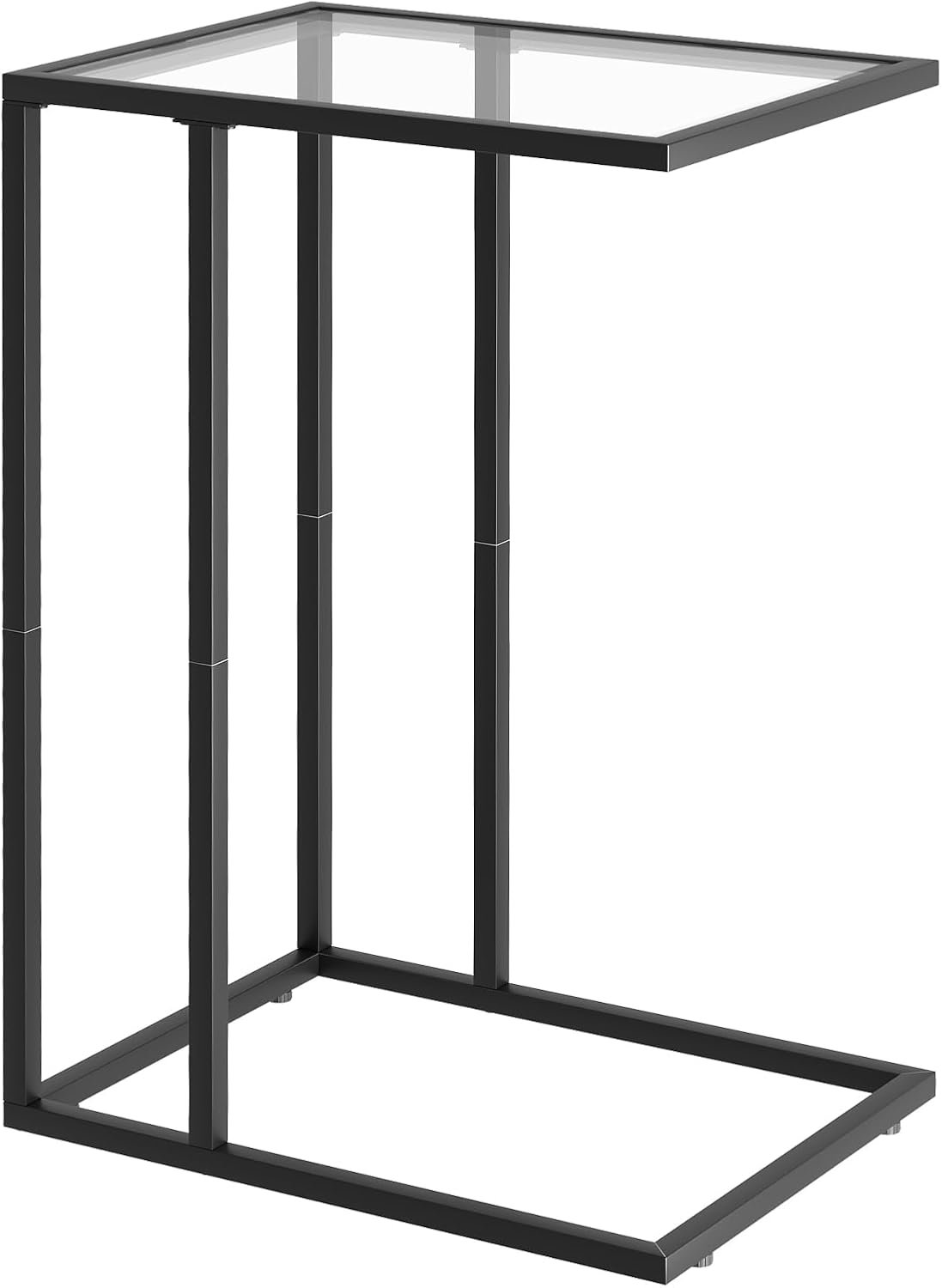 Sleek C-Shaped End Table - Space-saving Modern Design