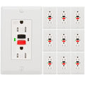 GFCI Outlet 15 Amp Tamper Resistant Weather Resistant - 10 Pack