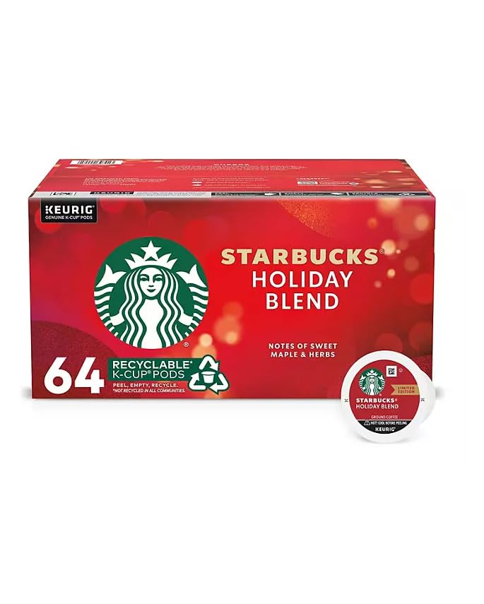 Starbucks Holiday Blend 64 ct. K-Cups - Festive Flavors!