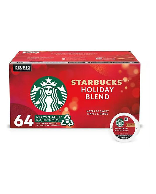 Starbucks Holiday Blend 64 ct. K-Cups - Festive Flavors!
