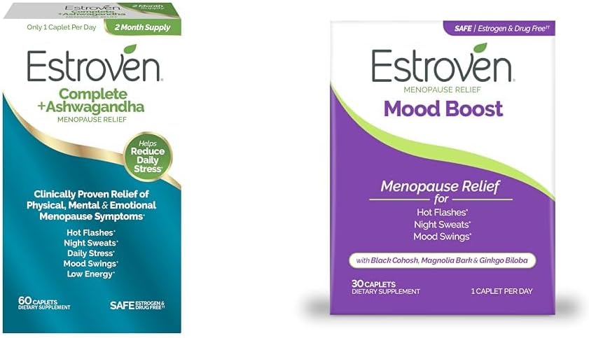 Estroven Complete Menopause Relief with Ashwagandha 60 Ct