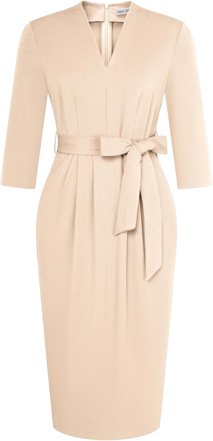 GRACE KARIN Womens Work Dresses with Pockets for Office Style