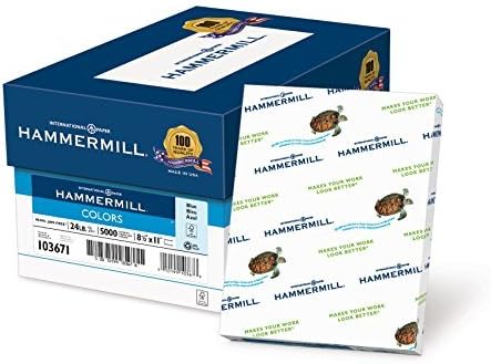 Hammermill Colored Paper 24 lb Blue Printer Paper for All Uses