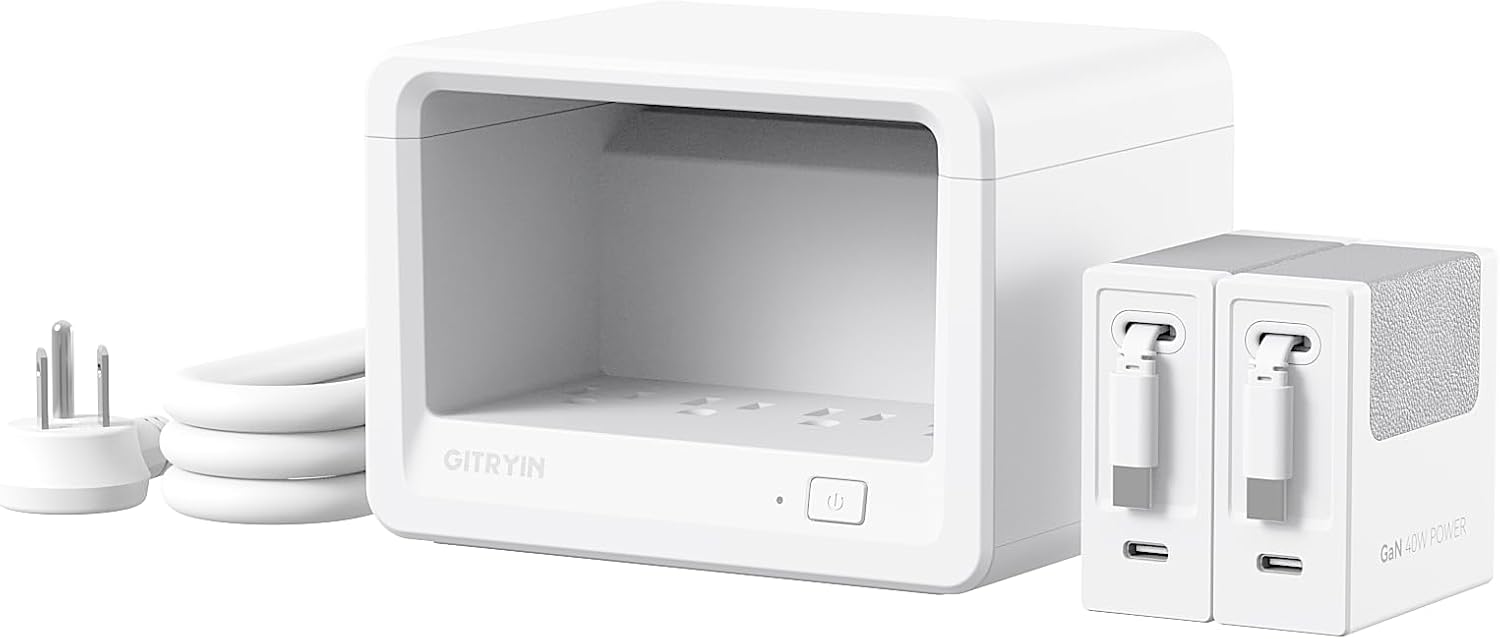 10-in-1 Desktop Charging Station with Retractable Chargers