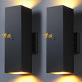 SHlMR Motion Sensor Porch Light 2 Pack - Dusk to Dawn Outdoor Sconces