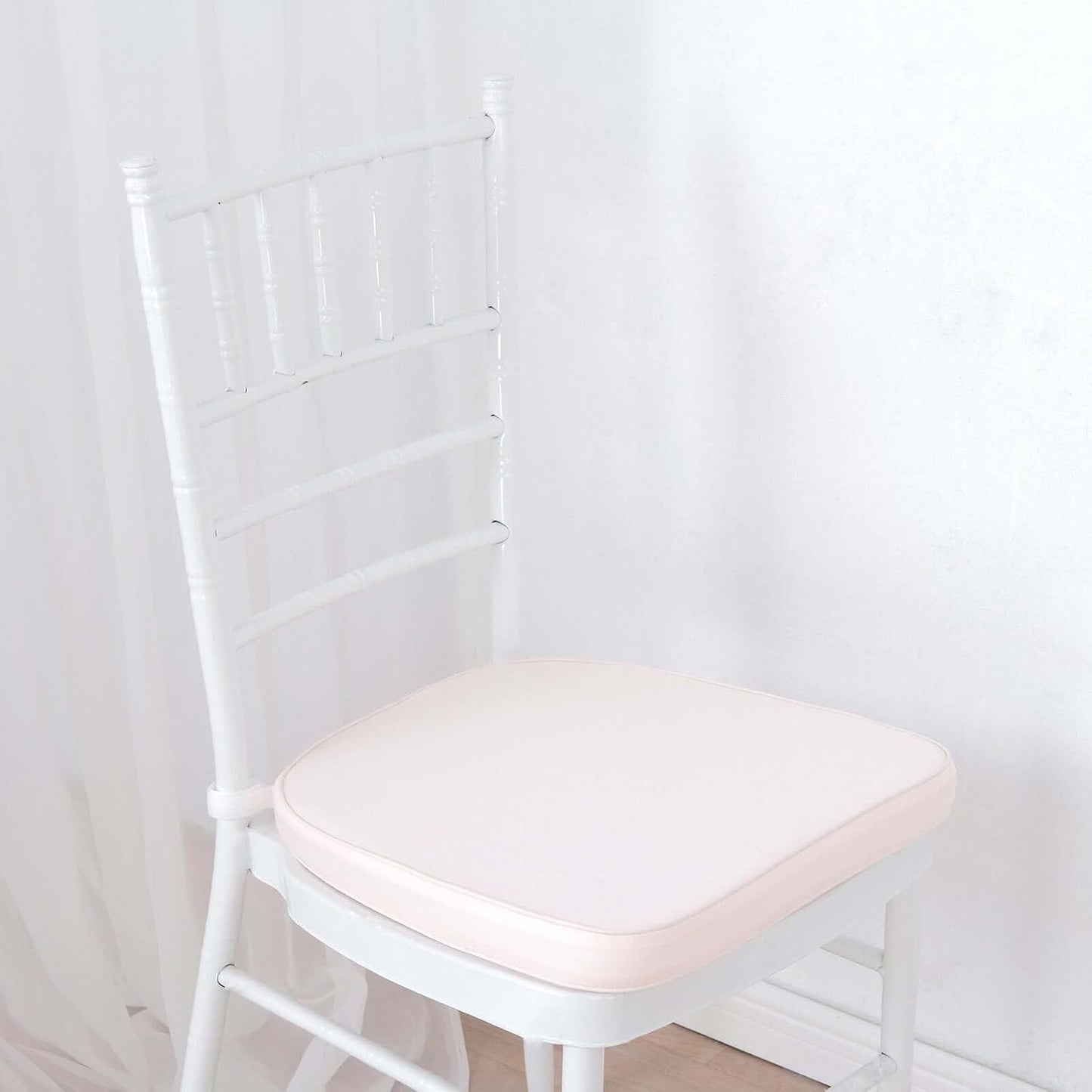 Blush Pink Chiavari Chair Cushion Pads for Events - 5 PCS Set