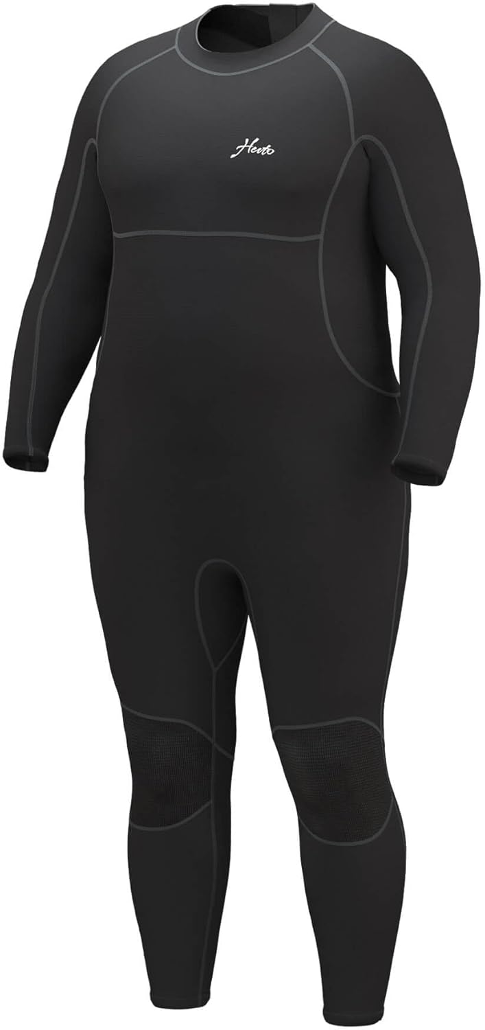 Hevto Plus Size Wetsuit for Men and Women - 3/2mm Neoprene
