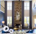 Ikiriska Extra Long 100% Total Blackout Woven Curtain Panel - Hotel