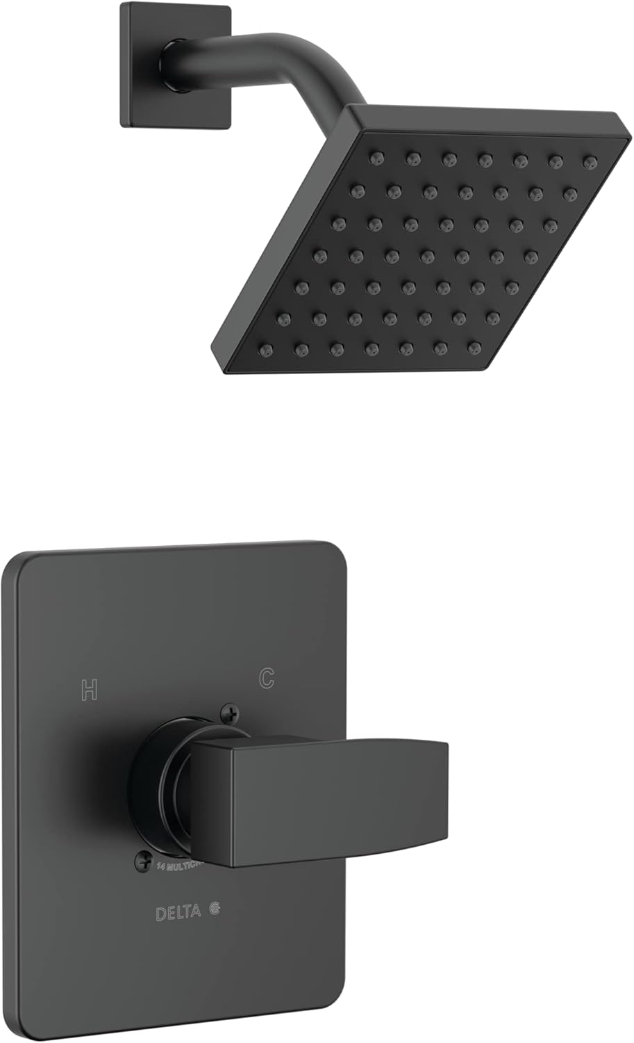 Delta Modern 14 Series Shower Faucet Set in Matte Black Finish