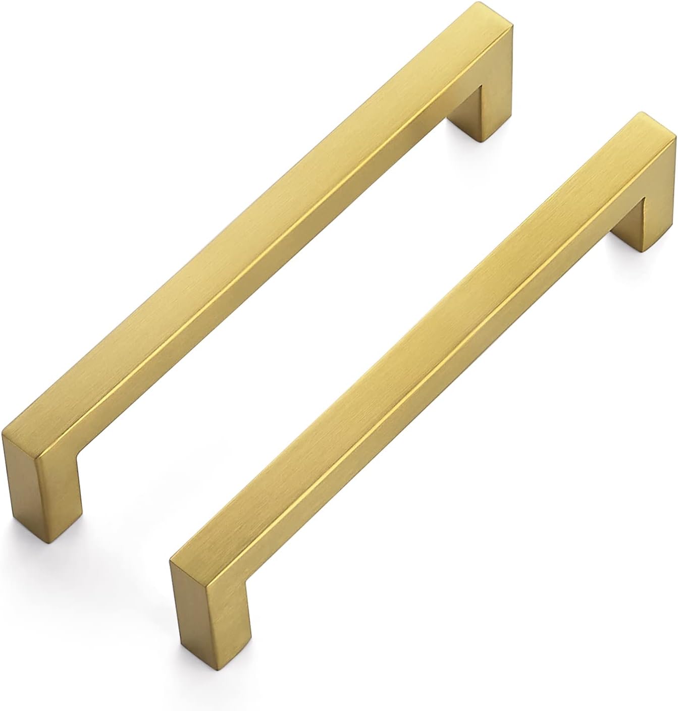 Ravinte 30 Pack 6-1/4 Inch Square Cabinet Handles in Brass