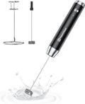 Milk Frother with Stand Rechargeable Handheld Foam Maker - Fast Foam