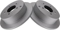 TRQ Rear Brake Rotors Set Solid G-Coated for Hyundai Kia - Direct Fit