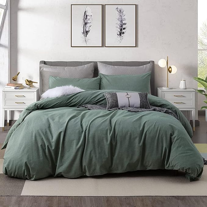 Oversized King Size Duvet Cover Set with Luxury Cotton Feel