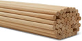 Dowel Rods Wood Sticks Wooden Dowel Rods 1/2 x 48 in - Quality Craft