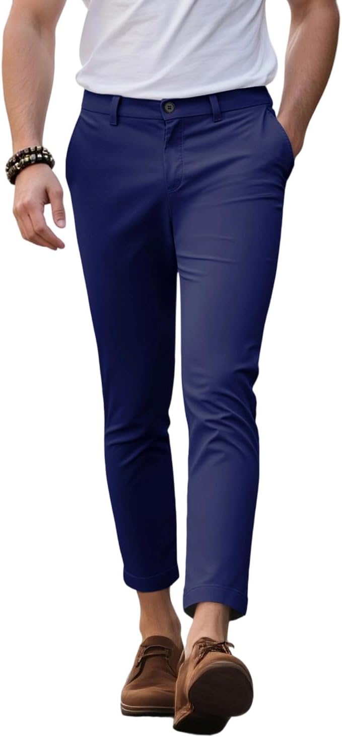 GINGTTO Mens Dress Pants Slim Fit Chino Pants for Men Stretch