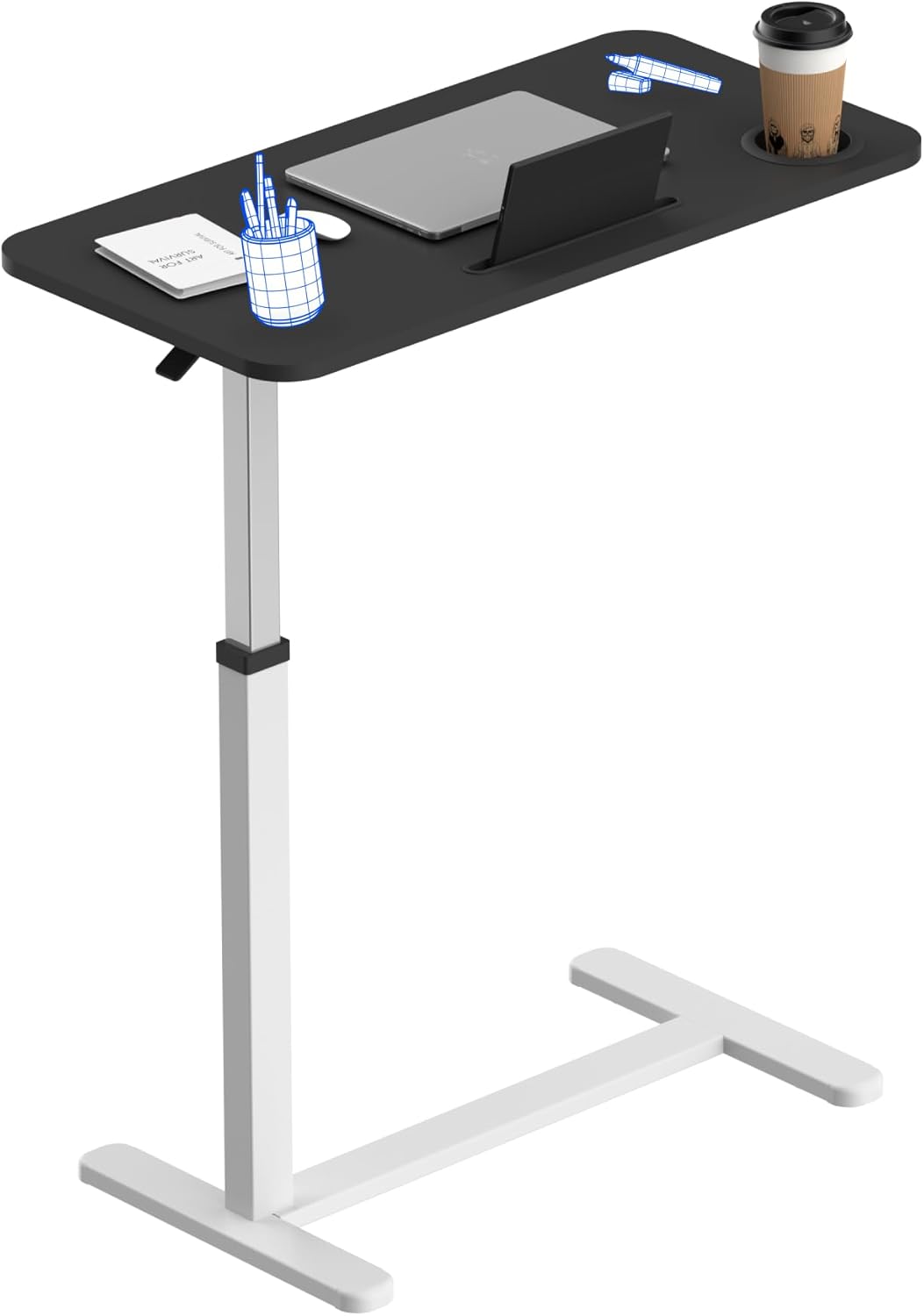Height Adjustable Mobile Standing Desk - Move Freely!