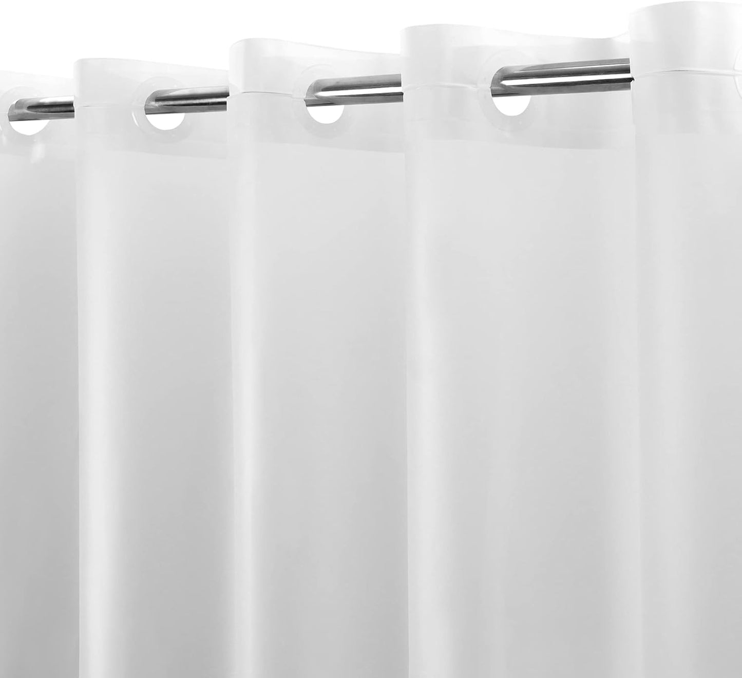 No Hook Transparent Shower Curtain - Waterproof 8G Heavy Duty PEVA Liner, PVC Free, Standard Size 71x74