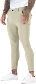 GINGTTO Mens Dress Pants Slim Fit Chino Pants for Men - Comfortable