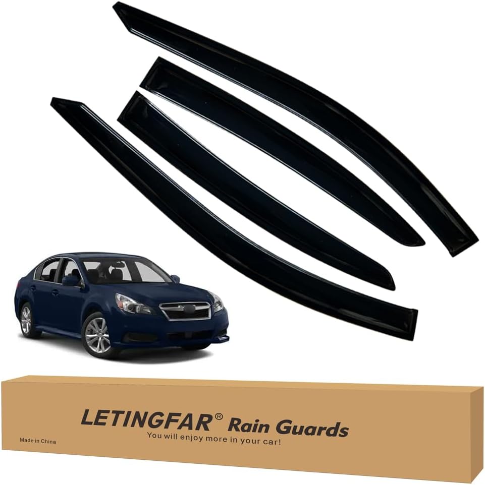 Window Visors Rain Guards for Subaru Legacy 2010-2014 Models