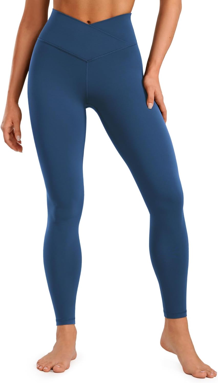 CRZ YOGA Womens Butterluxe Crossover High Waist Leggings