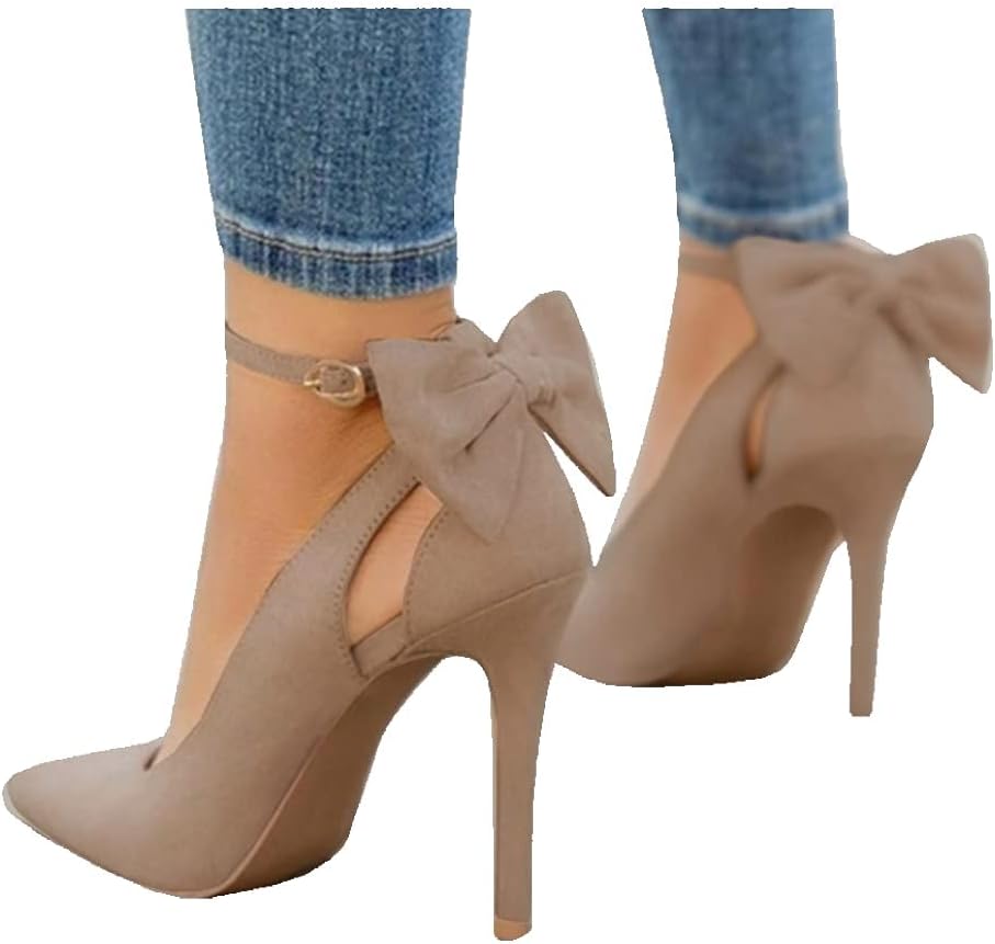 Pointed Toe High Heels Ankle Strap D'Orsay Pumps for Women