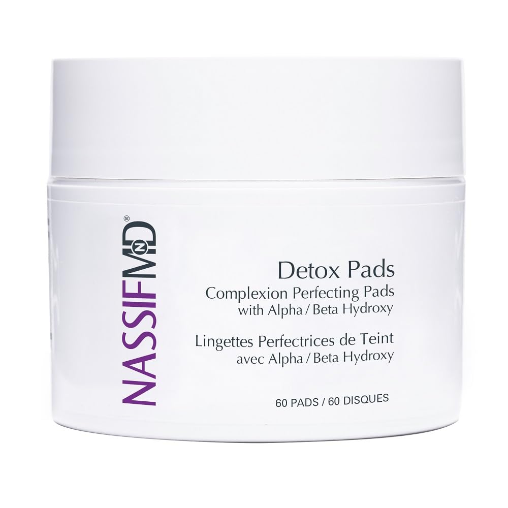 NassifMD Exfoliating Detox Pads for Deep Cleansing & Glowing Skin