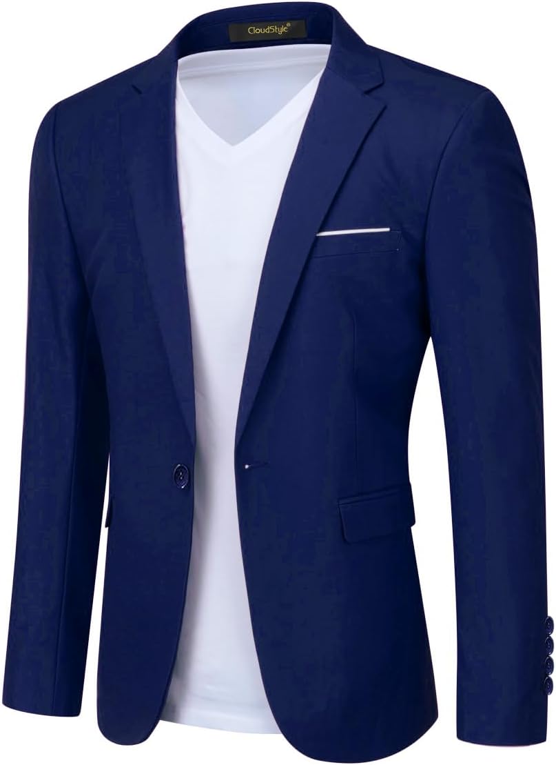 Cloudstyle Men's Slim Fit Sport Coat for Business and Daily Wear