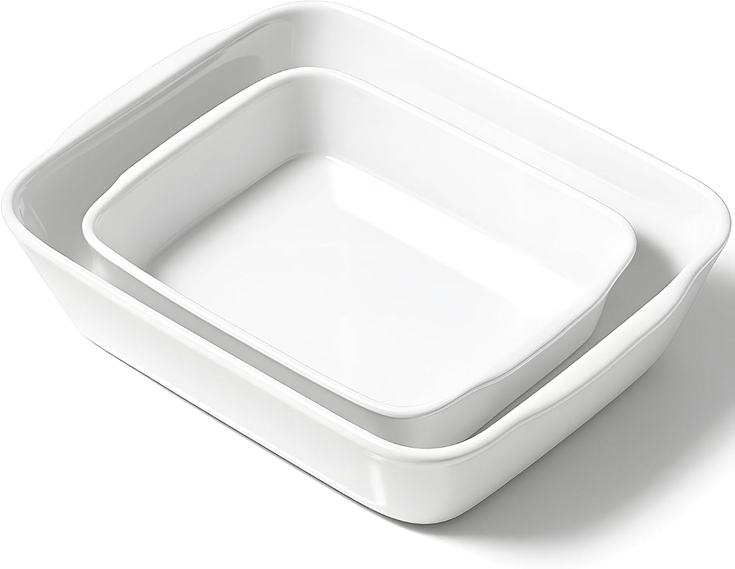 Casserole Dish Set for 2 - Versatile Ceramic Bakeware for All