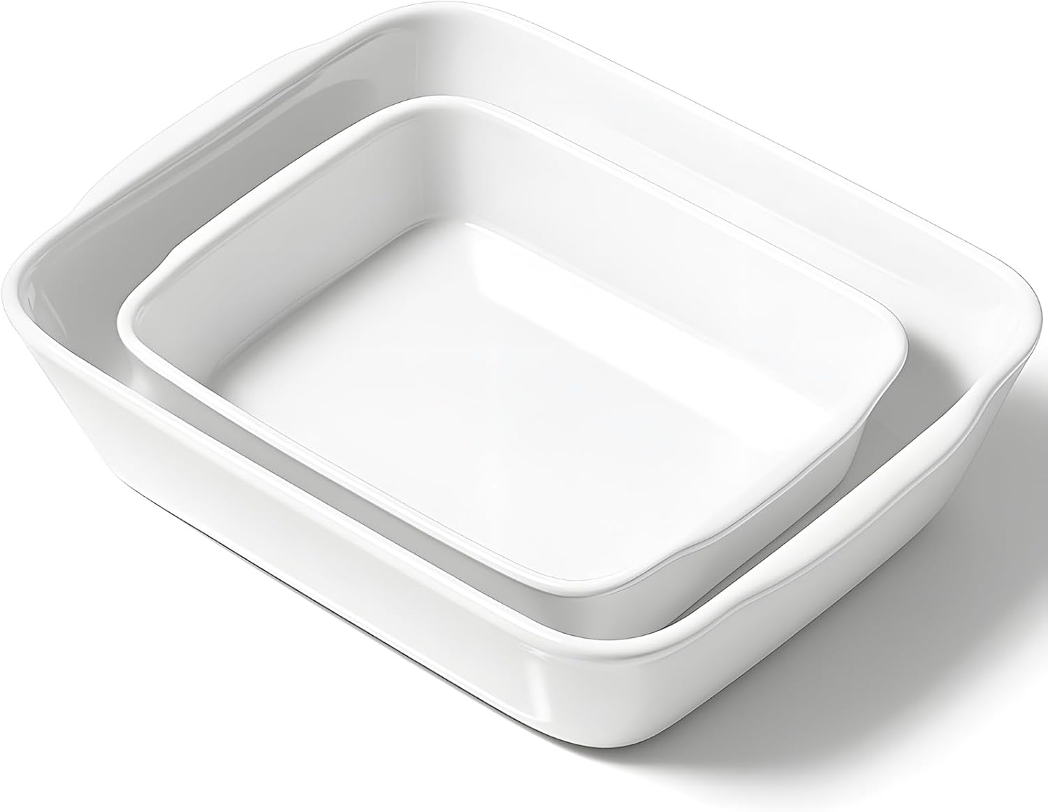 Casserole Dish Set for 2 - Versatile Ceramic Bakeware for All