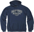 Stylish Collegiate Hoodie with Distressed Logo for Everyday Wear