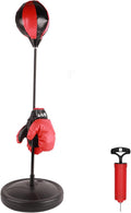 Adjustable Height Kids Punching Ball Bag Speed Boxer Set - Durable