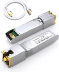 10G SFP+ to RJ45 Transceiver Module - 10Gb Copper Adapter 1 Pack