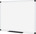 VIZ-PRO Magnetic Whiteboard Dry Erase Board 48 x 36 in - Smooth