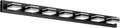 55in Black Vanity Light 7-Light LED Over Mirror - Rotatable Makeup