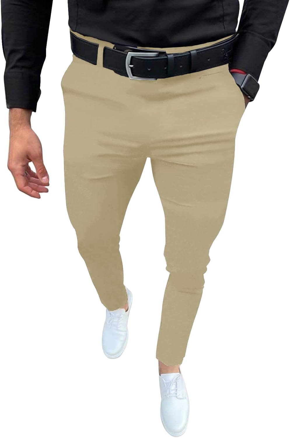 Mens Fashion Slim Fit Dress Pants for Casual and Business Wear