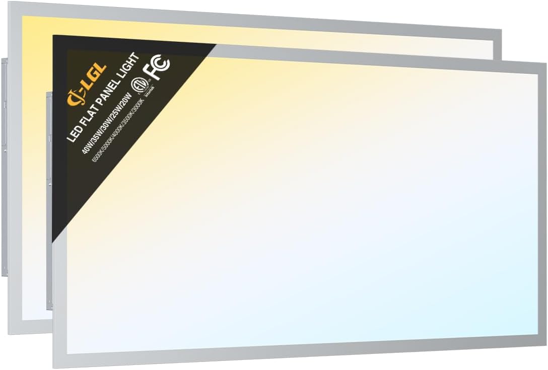 LED 2x4 Flat Panel Light with Selectable Features for Offices