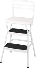 COSCO Stylaire Retro Chair + Step Stool with Flip-Up Seat - Counter