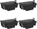 Large Rat Bait Stations 4 Pack - Secure Outdoor Mouse Bait Boxes