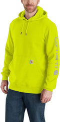 Carhartt Men's Midweight Signature Sleeve Logo Hooded