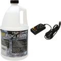 CHAUVE DJ High-Density Fog Fluid Gallon + Wired Timer Remote - Dense
