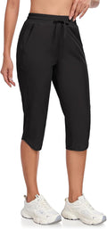 Women's Capri Pants with 6 Pockets - Quick Dry Cargo Capris