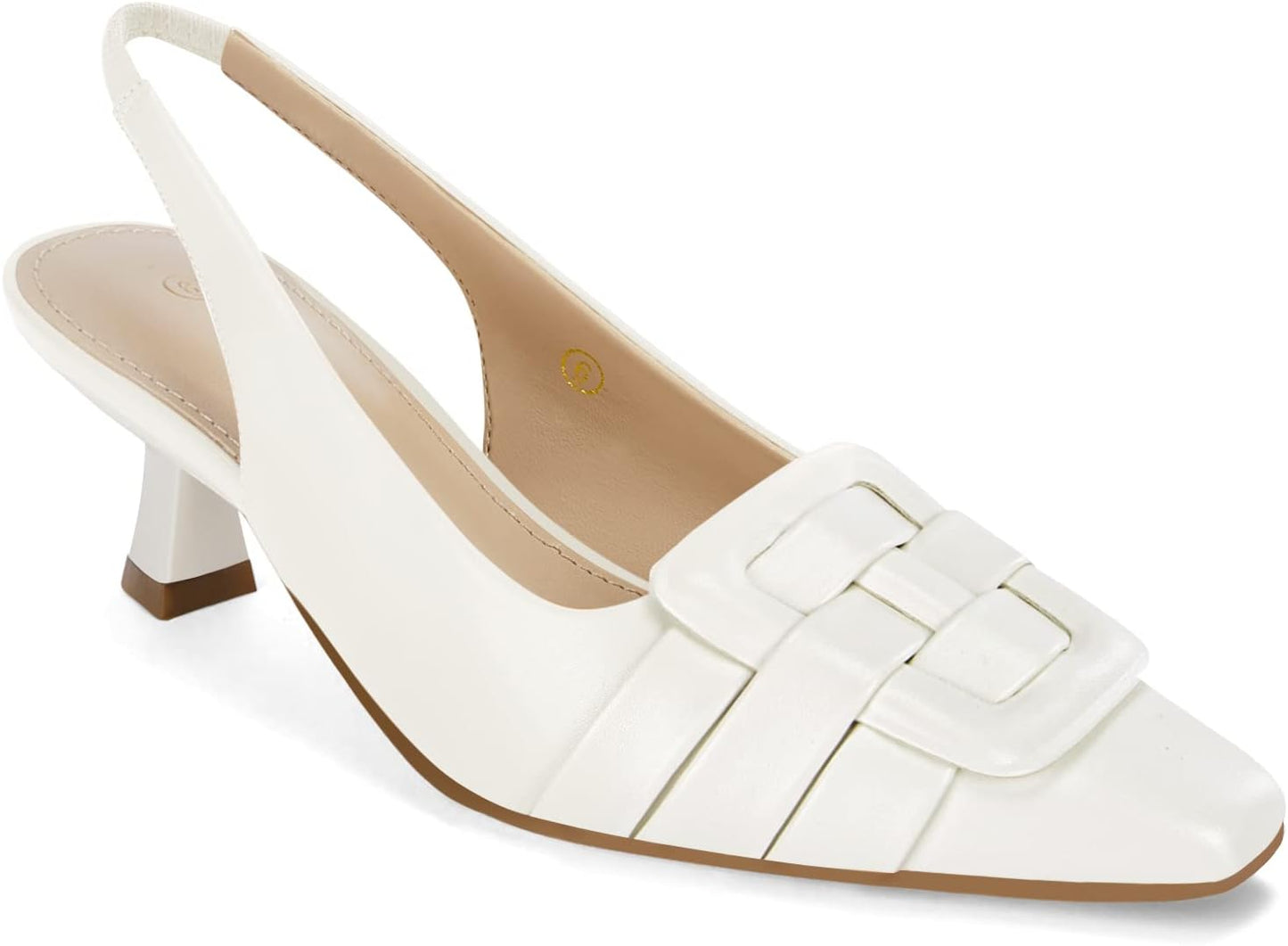 Womens Sling Back Kitten Heels for Comfortable All-Day Wear