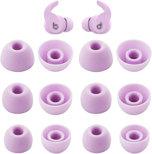 Silicone Earbud Tips 3 Sizes 6 Pairs, Stone Purple
