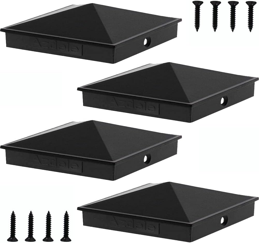 Azdele True I.D. Aluminum Pyramid Post Caps for 6in x 6in Posts